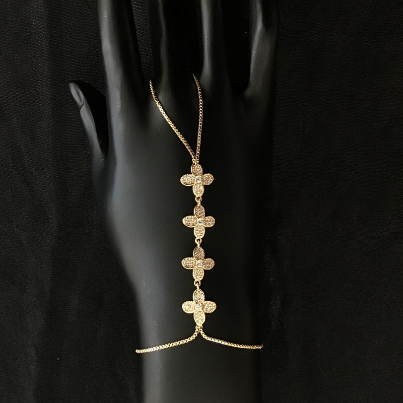 Rose Gold Hathphool - Dazzles Jewellery