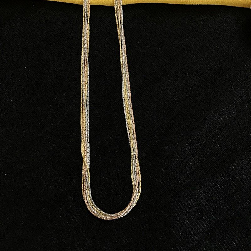 Five Layer Fancy Silver Chain - Dazzles Jewellery