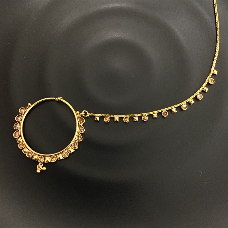 Gold Look Nath 8652-2659 - Dazzles Jewellery