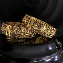 Ruby Color Temple Bangles/Kada 8846-2909 - Dazzles Jewellery