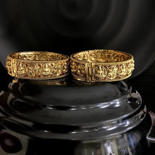 Ruby Color Temple Bangles/Kada 8846-2909 - Dazzles Jewellery