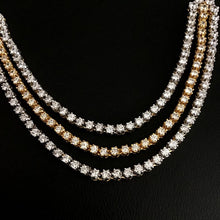 Gold Zircon/AD Necklace Set 8996-3199 - Dazzles Jewellery
