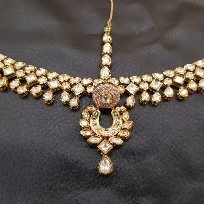 Kundan Borla Bridal Mathapatti 13891 - Dazzles Jewellery
