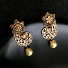 Red Zircon/AD Pendant Set 13659-0730 - Dazzles Jewellery
