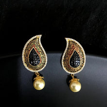 Black Zircon/AD Pendant Set 13670-0741 - Dazzles Jewellery