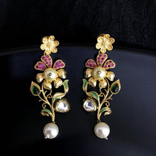 Ruby Color Zircon/AD Kundan Pendant Set 13667-0738 - Dazzles Jewellery