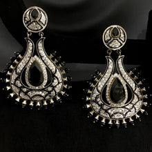 Black Zircon/AD Earring 13676-0747 - Dazzles Jewellery