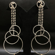 Designer light weight party wear AD Danglers - Dazzles Jewellery