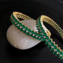 Green Bangles/Kada 9106-3444 - Dazzles Jewellery