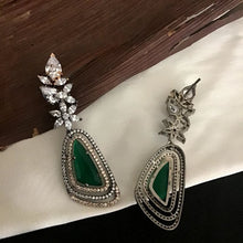 Green Zircon/AD Earring - Dazzles Jewellery