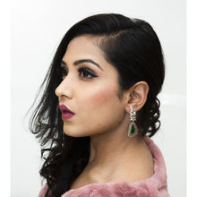 Green Zircon/AD Earring - Dazzles Jewellery