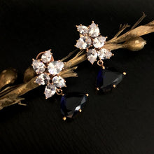 Blue Zircon/AD Earring 9141-3605 - Dazzles Jewellery
