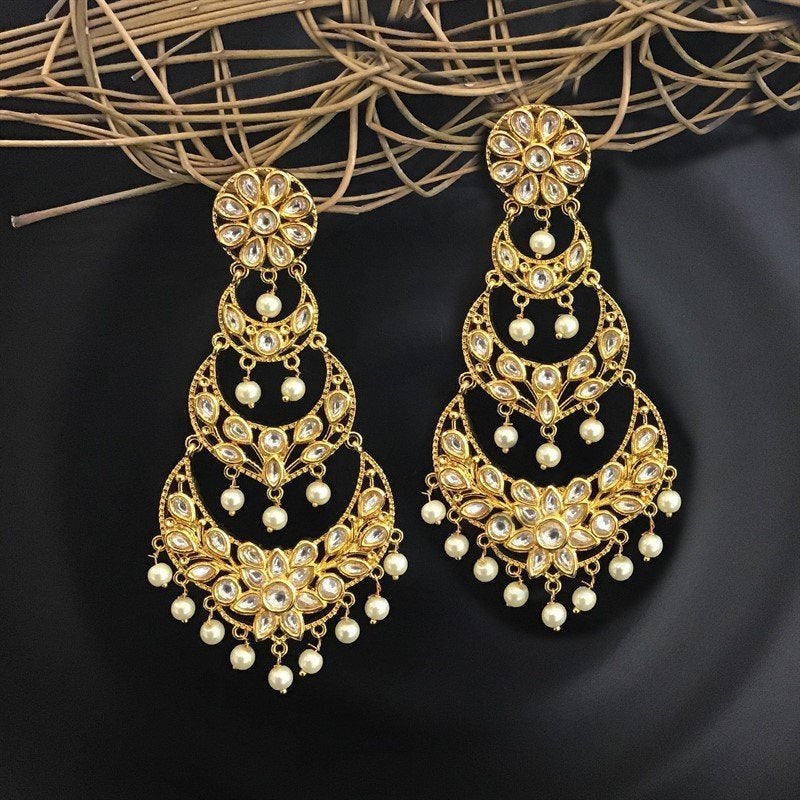 Kundan Earring 9231-3898 - Dazzles Jewellery