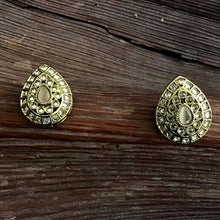 Peach Antique Earrings 9611-4566 - Dazzles Jewellery