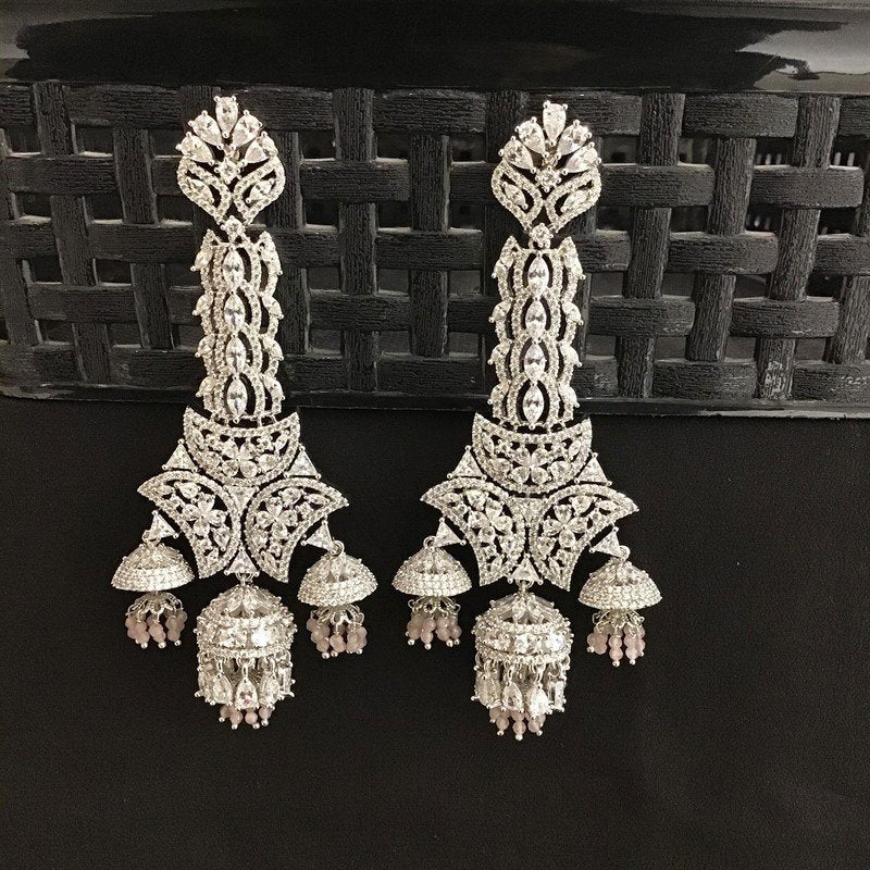 Silver Zircon/AD Earring - Dazzles Jewellery