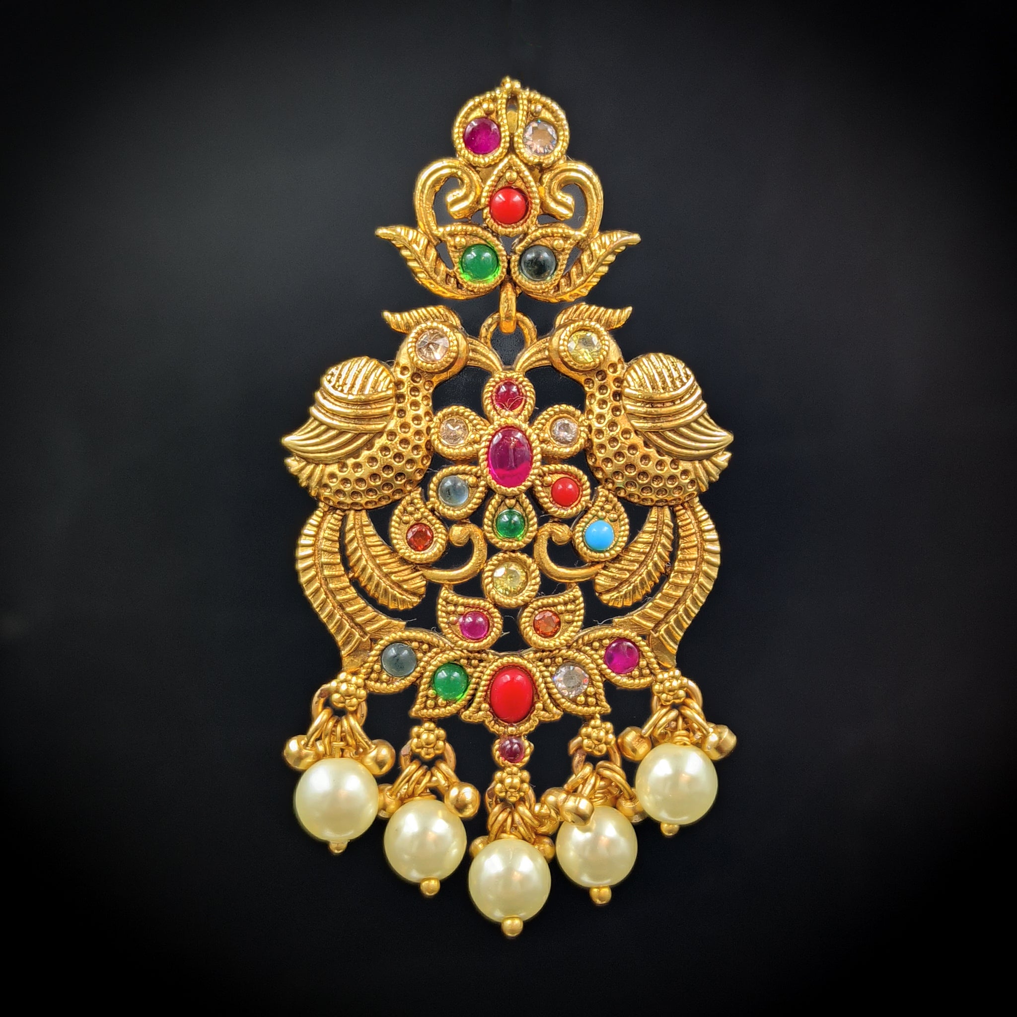 Danglers Antique Earring 6565-28 - Dazzles Jewellery