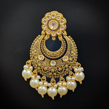 Chandbali Antique Earring 8336-100 - Dazzles Jewellery