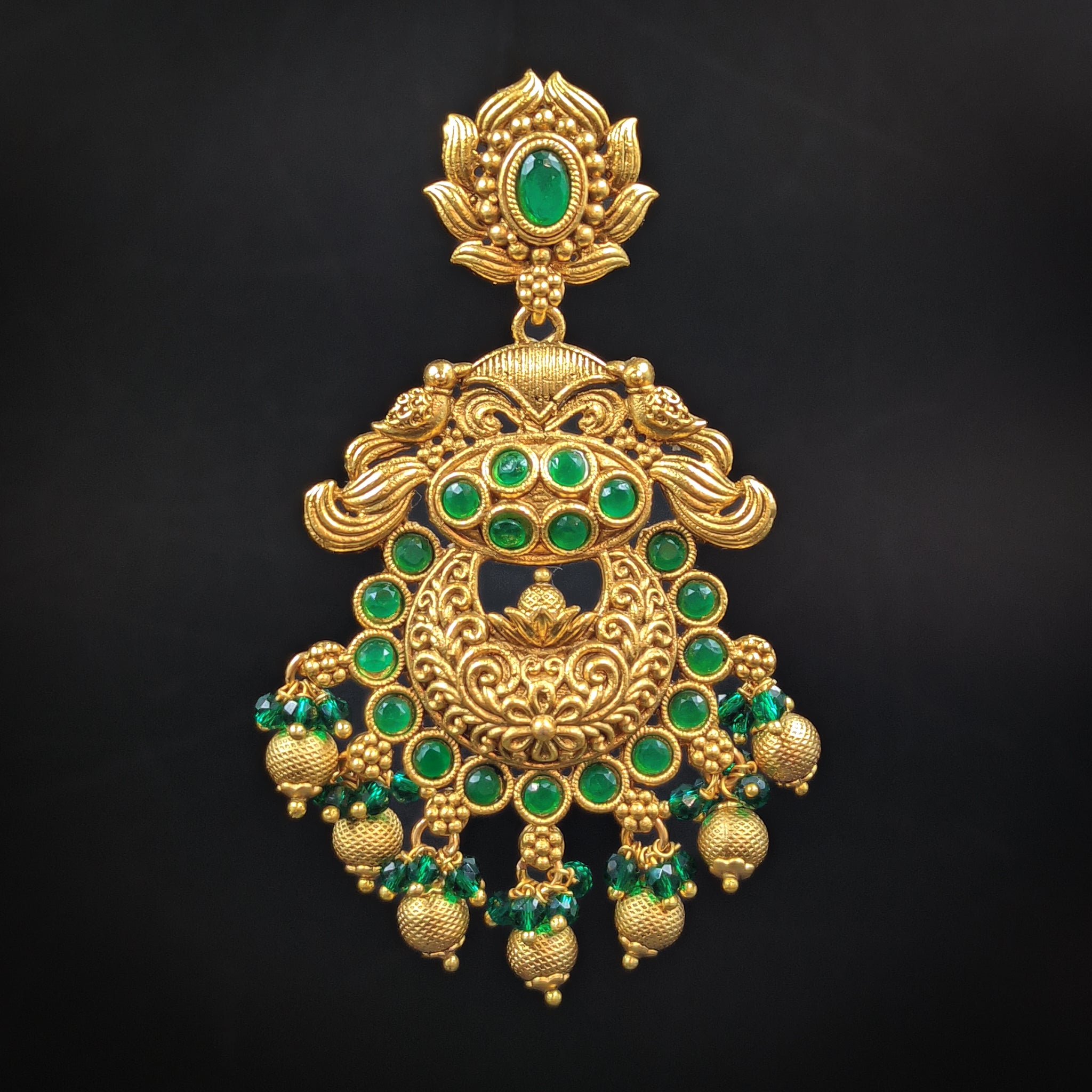 Danglers Antique Earring 6560-28 - Dazzles Jewellery