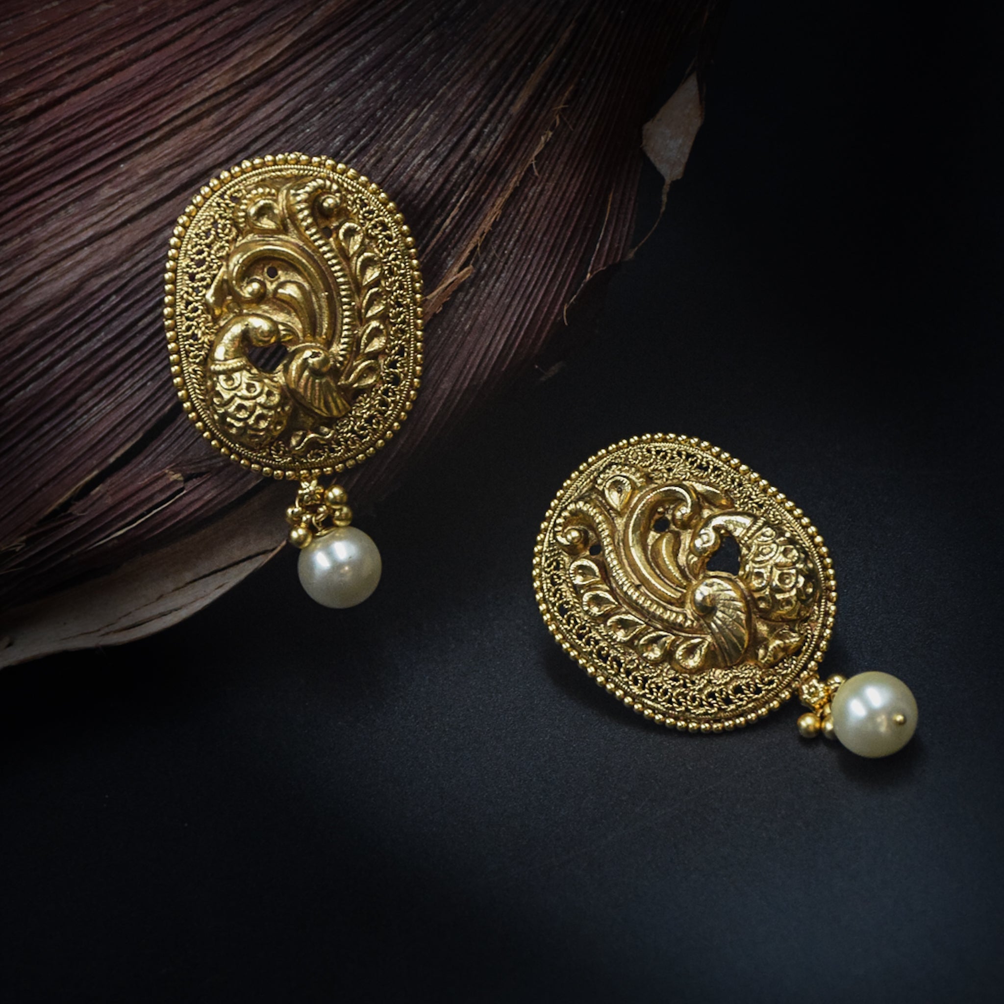 Gold Gold Look Earring - Dazzles Jewellery