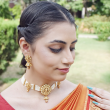 Choker Temple Necklace Set 3570-28 - Dazzles Jewellery