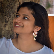 Multi Color Zircon/AD Light Earring 17737 - Dazzles Jewellery