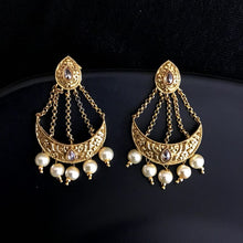 Traditional Gold Look Earring 13898-0987 - Dazzles Jewellery