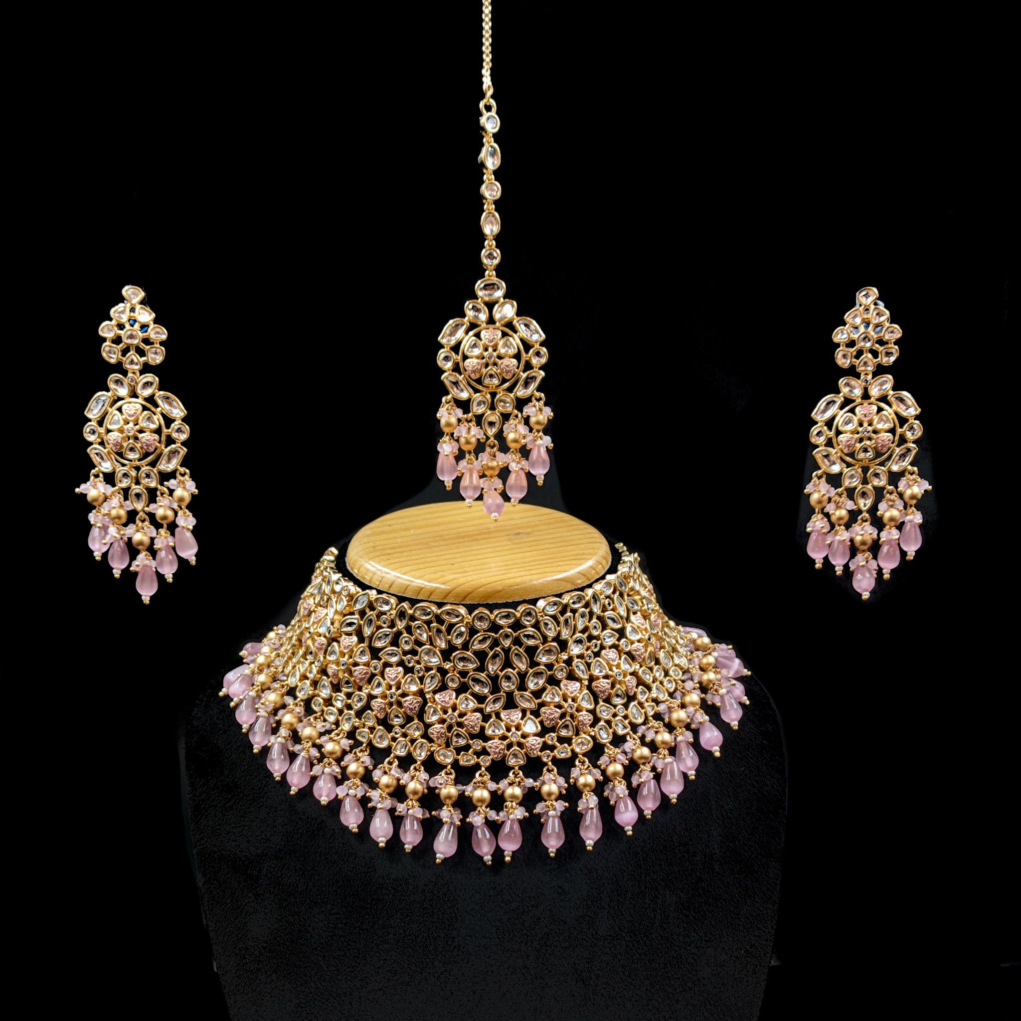 Choker Kundan Necklace Set 5479-68 - Dazzles Jewellery