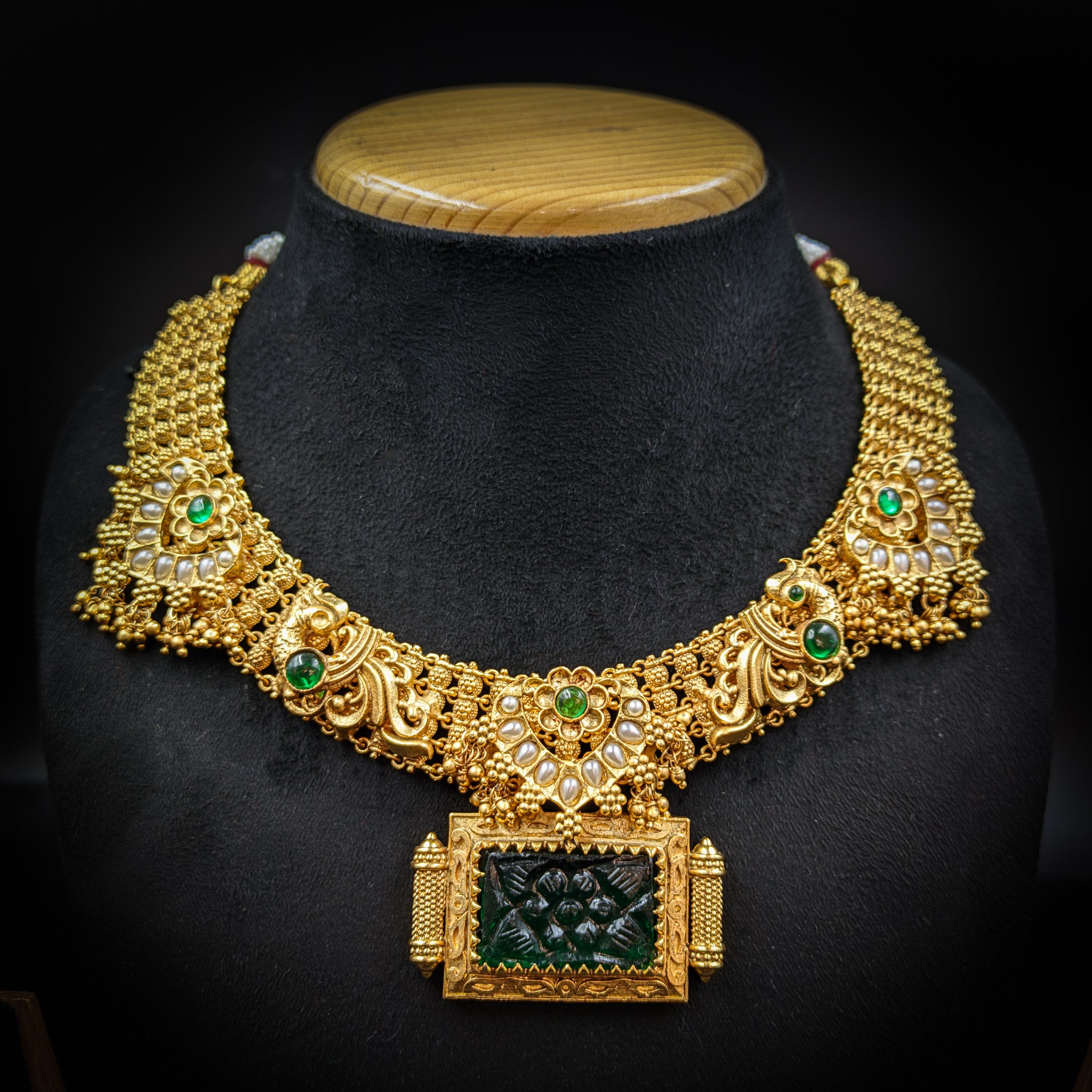 Round Neck Gold Look 4501-82 - Dazzles Jewellery