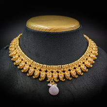 Pink Gold Look Necklace Set - Dazzles Jewellery