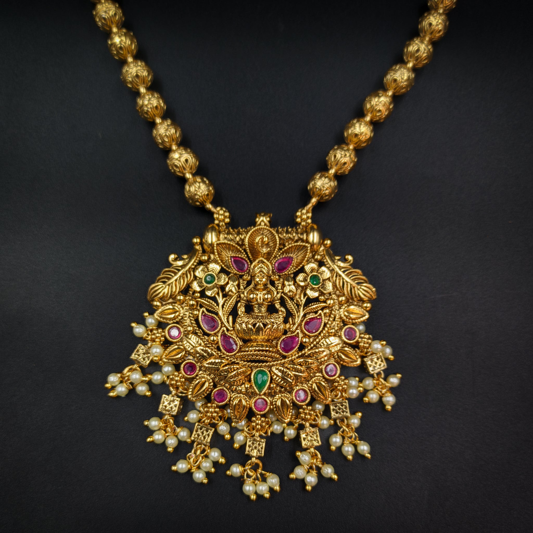 Medium Polki Pendant Set 7752-21 - Dazzles Jewellery