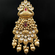 Ruby Gold Look Earring - Dazzles Jewellery