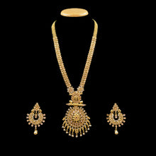 Pink Gold Look Necklace Set - Dazzles Jewellery