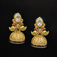 Black Gold Look Earring - Dazzles Jewellery