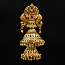 Jhumki Antique Earring 6606-28 - Dazzles Jewellery