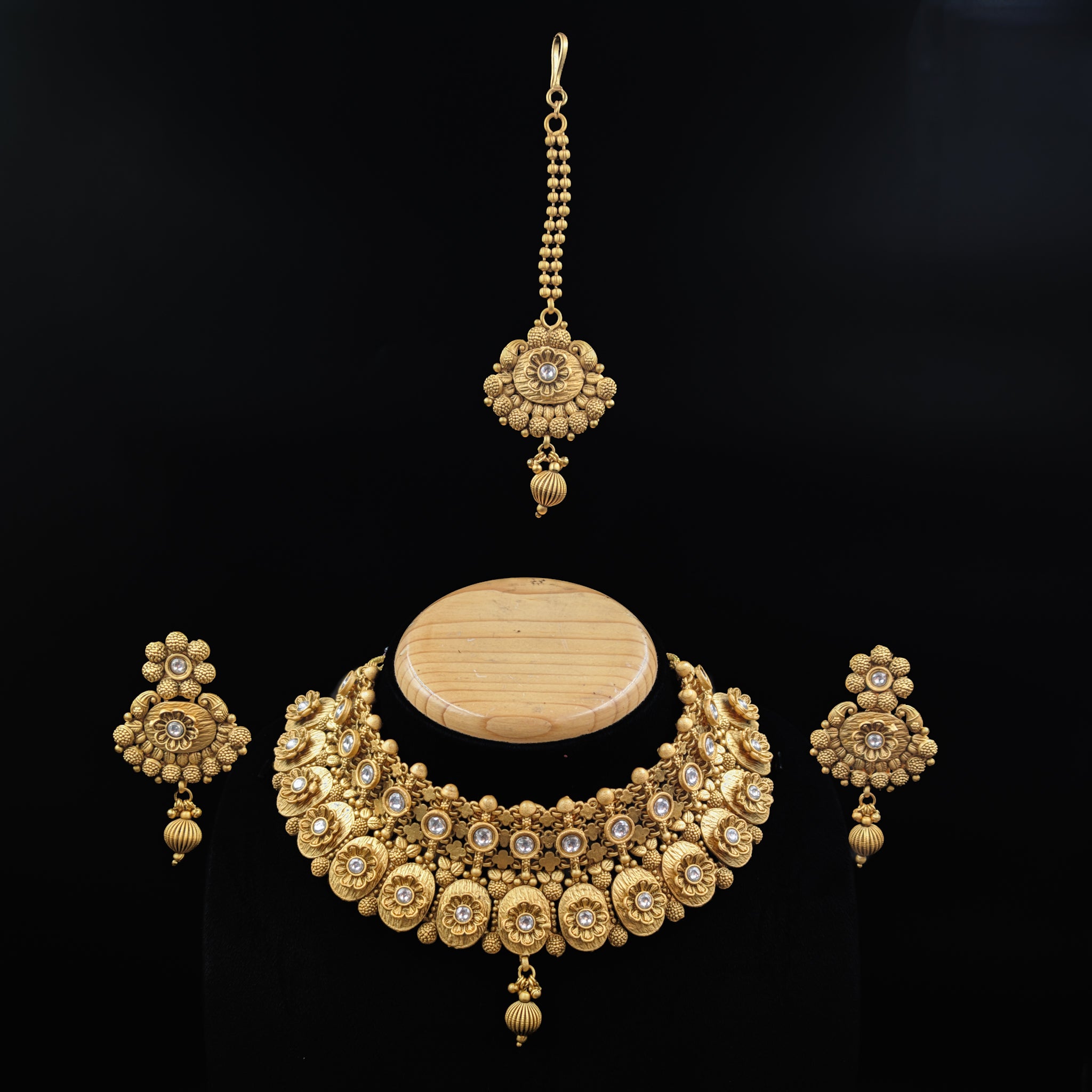 Gold Gold Look Necklace Set - Dazzles Jewellery