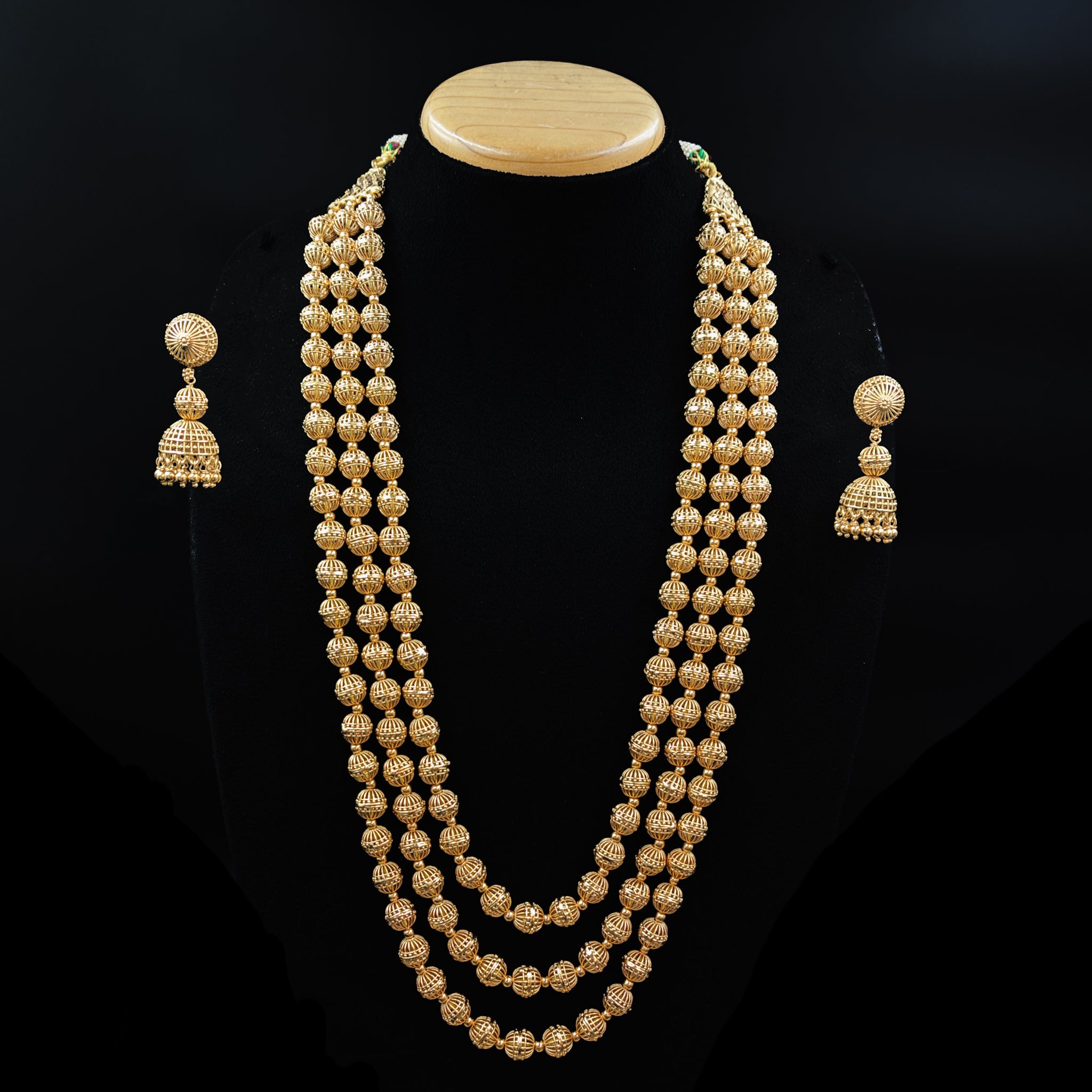 Long Neck Pearl Necklace Set 6482-28 - Dazzles Jewellery