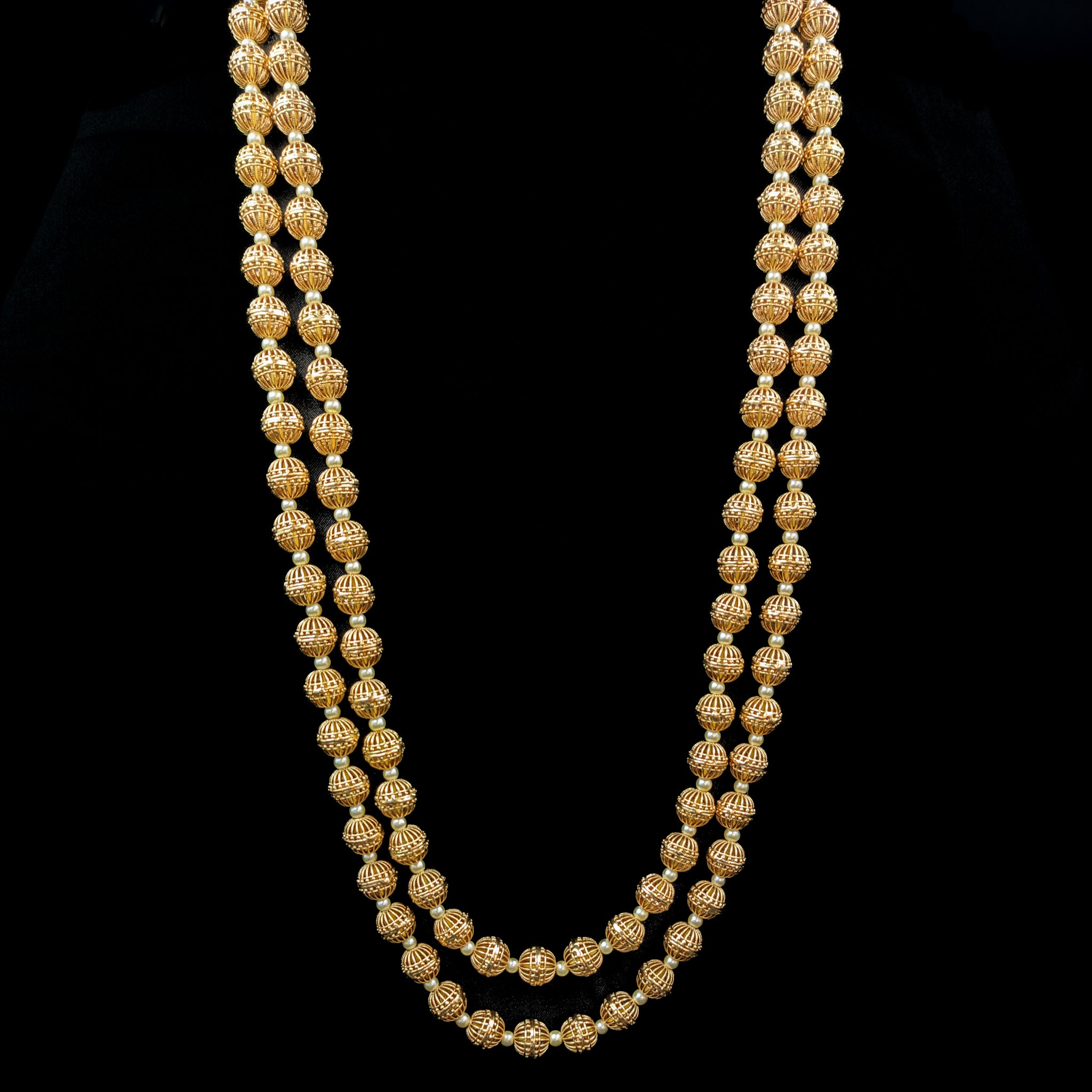 Long Neck Pearl Necklace Set 6485-28 - Dazzles Jewellery