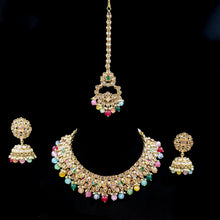 Round Neck Antique Necklace Set 7192-33 - Dazzles Jewellery