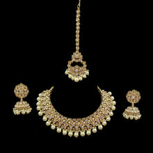 Round Neck Antique Necklace Set 7192-33 - Dazzles Jewellery