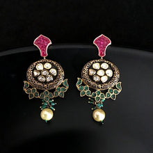 Black Kundan Pendant Set 13841-0930 - Dazzles Jewellery