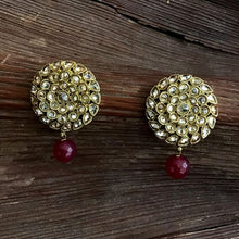 Ruby Antique Earrings 13610-0681 - Dazzles Jewellery