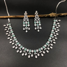 Round Neck Zircon/AD Necklace Set 5926-69 - Dazzles Jewellery