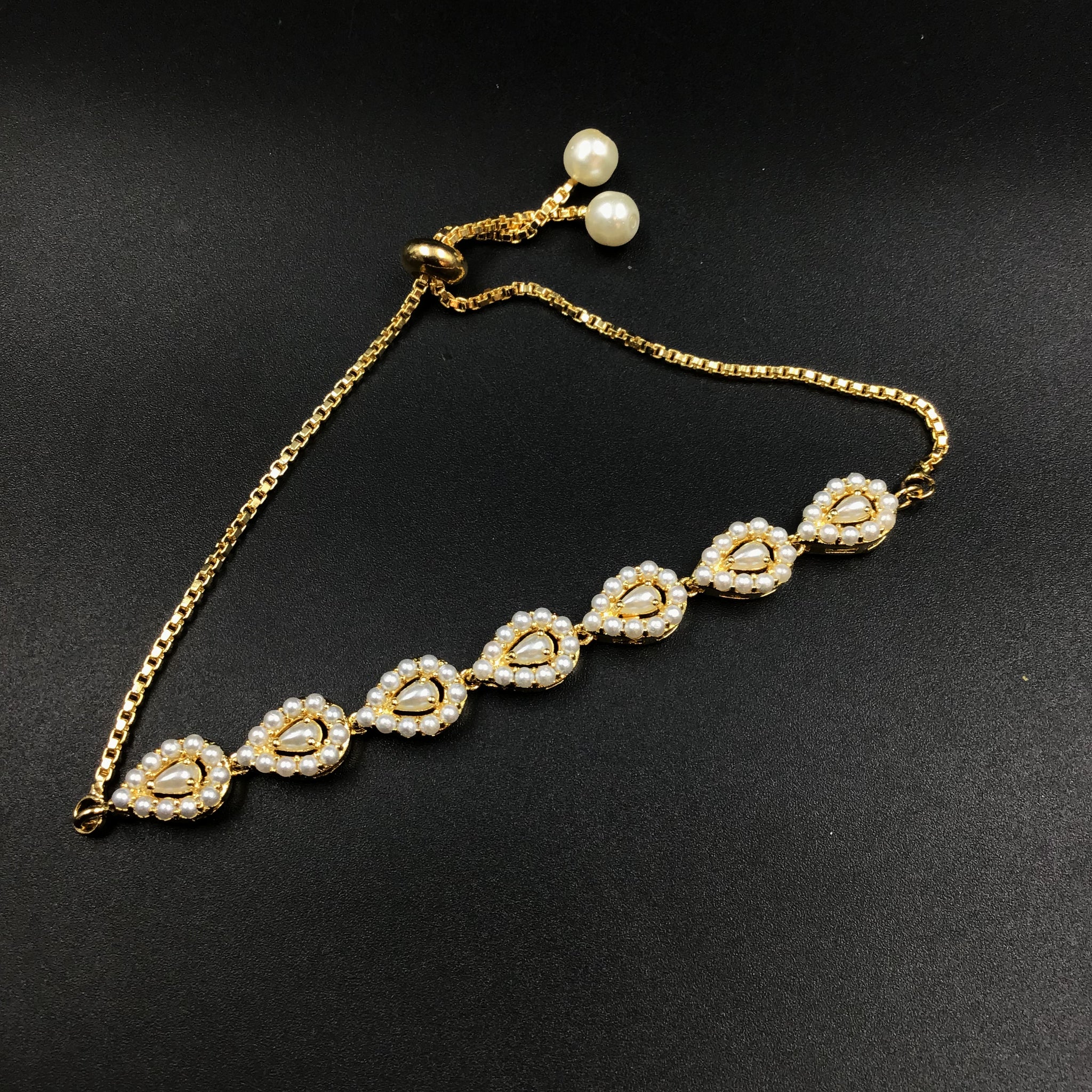 Adjustable Jadau Bracelet 5970-65 - Dazzles Jewellery