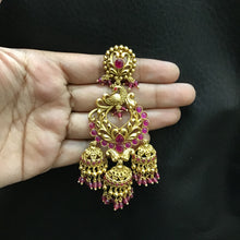 Ruby Gold Look Earring 15576-2723 - Dazzles Jewellery