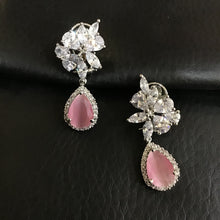 Zircon/AD Earring 1103-69 - Dazzles Jewellery
