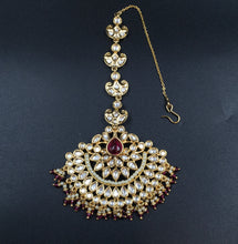 Kundan Maang Tikka 3833-28 - Dazzles Jewellery