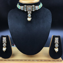 Choker Polki Necklace Set 5763-21 - Dazzles Jewellery