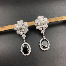 Silver Zircon/AD Earring 5483-69 - Dazzles Jewellery
