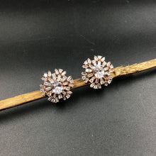 Rose Gold Zircon/AD Earring - Dazzles Jewellery