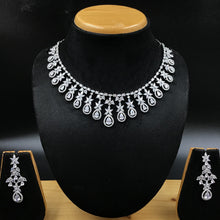 Round Neck Zircon/AD Necklace Set 5932-69 - Dazzles Jewellery
